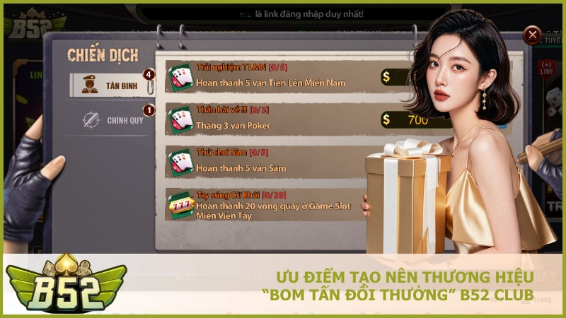 Ưu điểm tạo nên thương hiệu  “Bom Tấn Đổi Thưởng” B52 Club